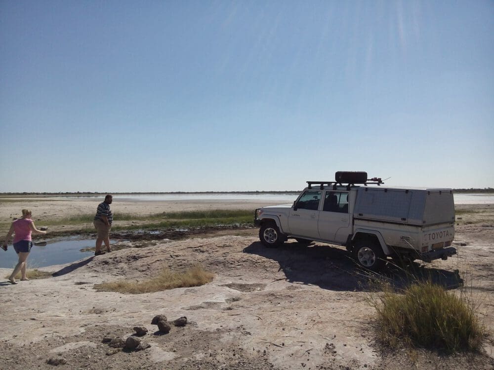 waterhole viewpoint Bushmanland Namibia - Dusty Trails Safaris Namibia & Dusty Car Hire Namibia