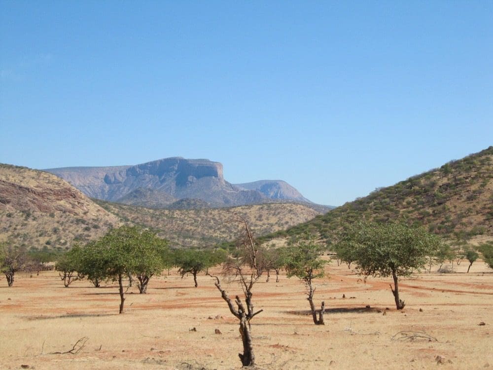 Namibia Epupa falls back countryside view - Dusty Trails Safaris Namibia & Dusty Car Hire Namibia