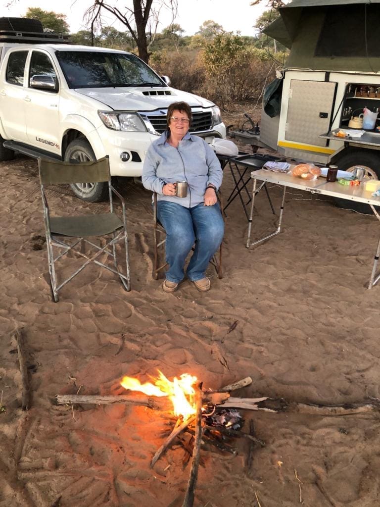 Elna Oosthuizen - Gründerin von Dusty Trails Safaris im Ruhestand