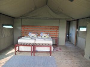 tented hut in Elephant Sands Lodge Botswana - Dusty Trails Safaris Namibia