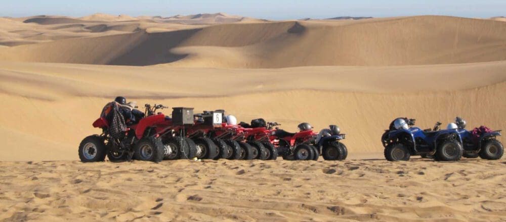 quads in the dunes - Swakopmund Namibia - Dusty Trails Safaris Namibia & Dusty Car Hire Namibia