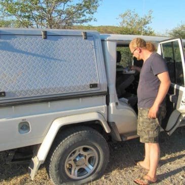 gravel road flat tire - Dusty Trails Safaris Namibia & Dusty Car Hire Namibia