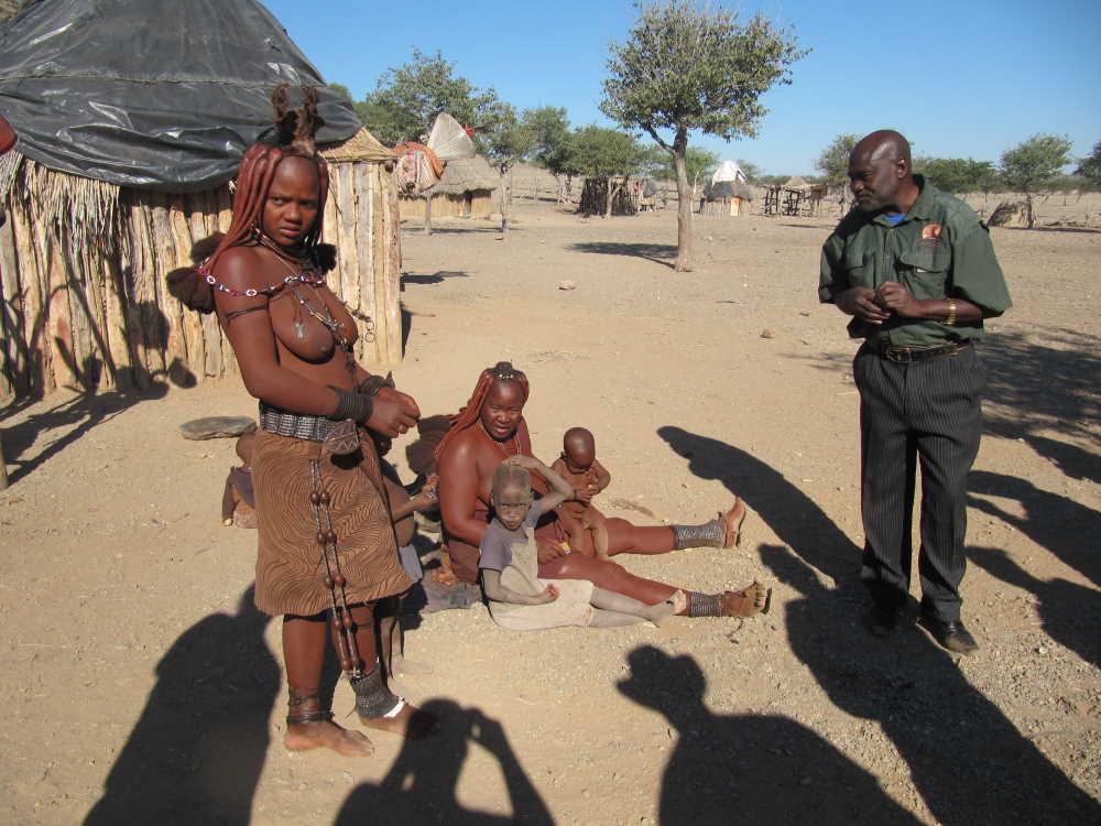 visiting a himba village with a local guide - Dusty Trails Safaris Namibia & Dusty Car Hire Namibia