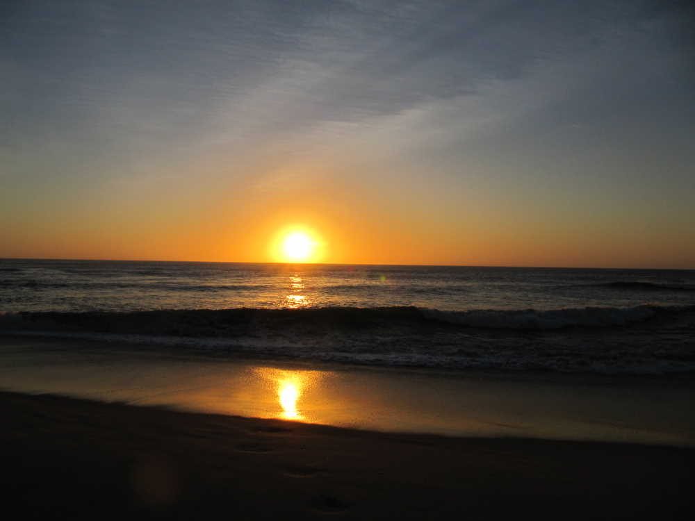 sunset view at the Namibian coast near Henties Bay - Dusty Trails Safaris Namibia & Dusty Car Hire Namibia