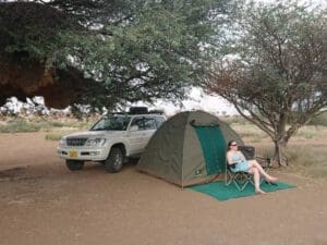 Camping im Mesosaurus Fossil Bush Camp - Dusty Trails Safaris Namibia &amp; Dusty Car Hire Namibia