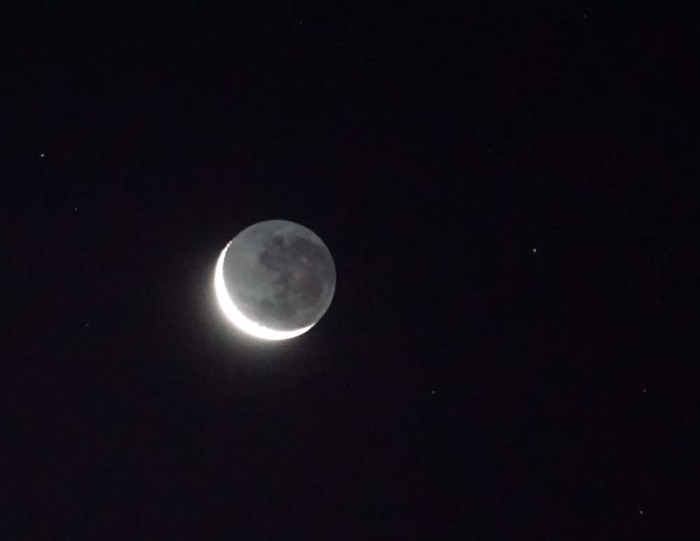 moon closeup - shot from Bush Camp by Camp Kwando