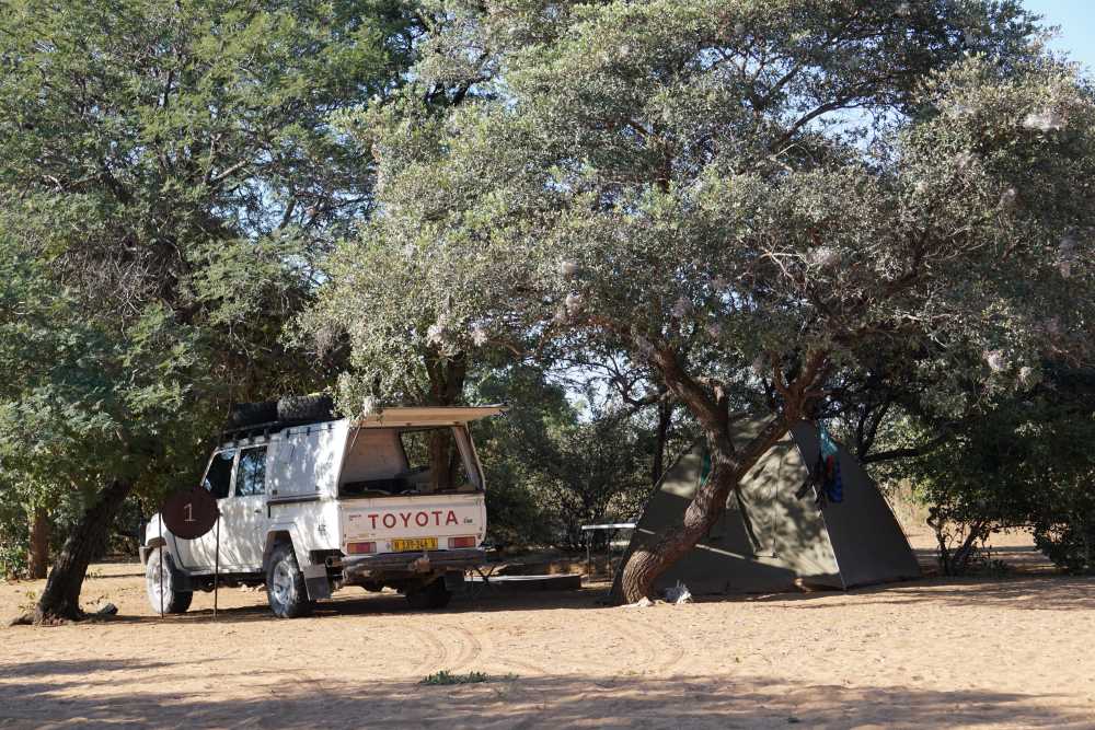 safe campsite setting for self drive safaris