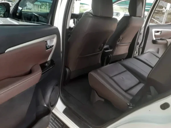 Toyota Fortuner backset row inside view