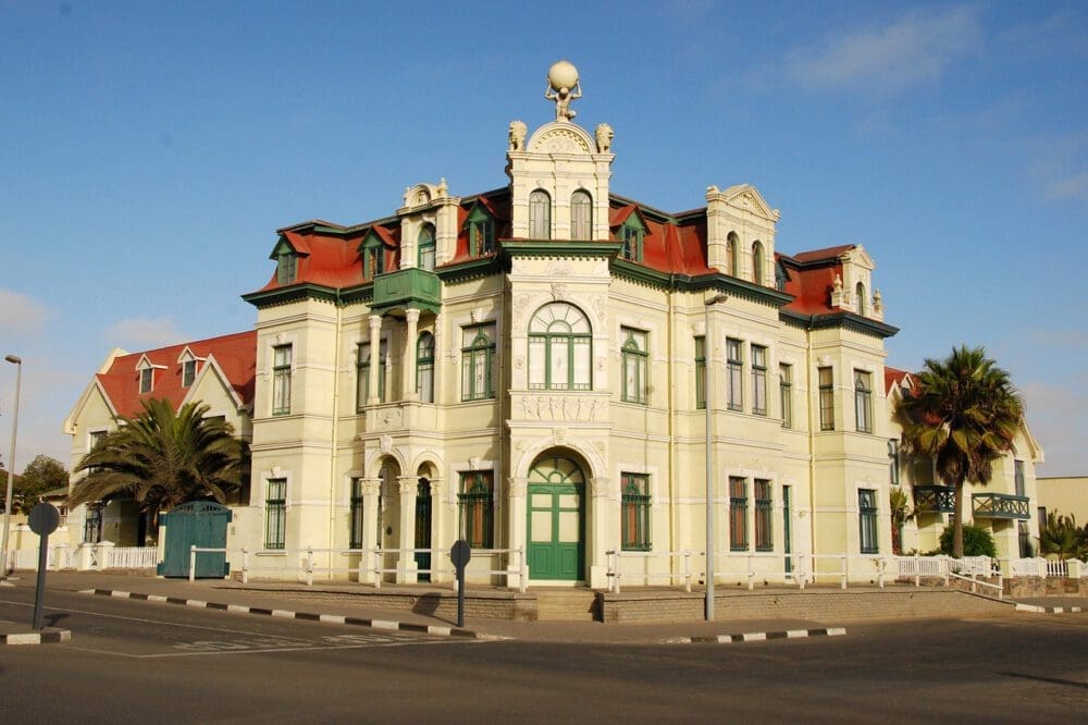 Gebäude im Kolonialstil in Swakopmund