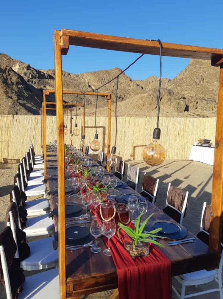 Incentive-Veranstaltung - Tisch beim Wüsten Dinner