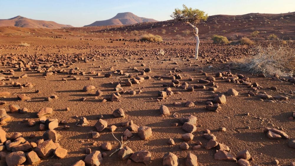 Namibian desert moonscape